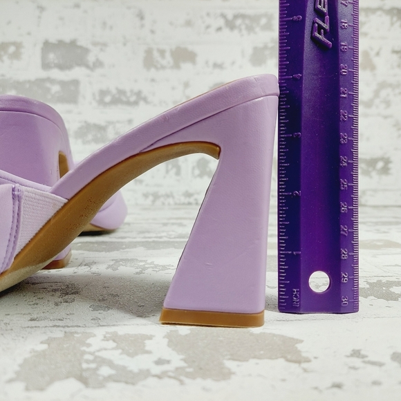 NEW Open Edit Sheena Black Summer Block Heel Sandals O146 - Picture 9 of 15